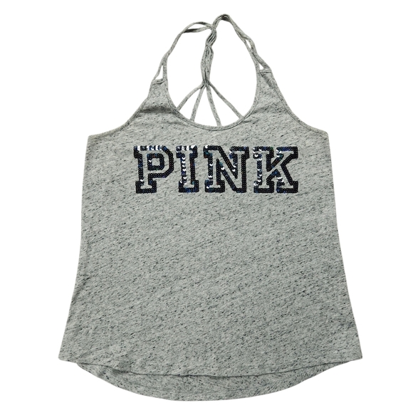 2010s Victoria's Secret Pink Mcbling Tank Top Sz XS - Picture 3 of 7